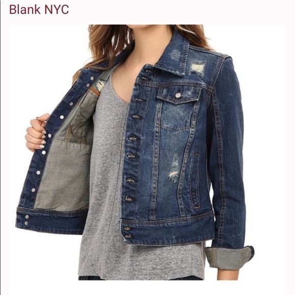 blanknyc distressed denim jacket